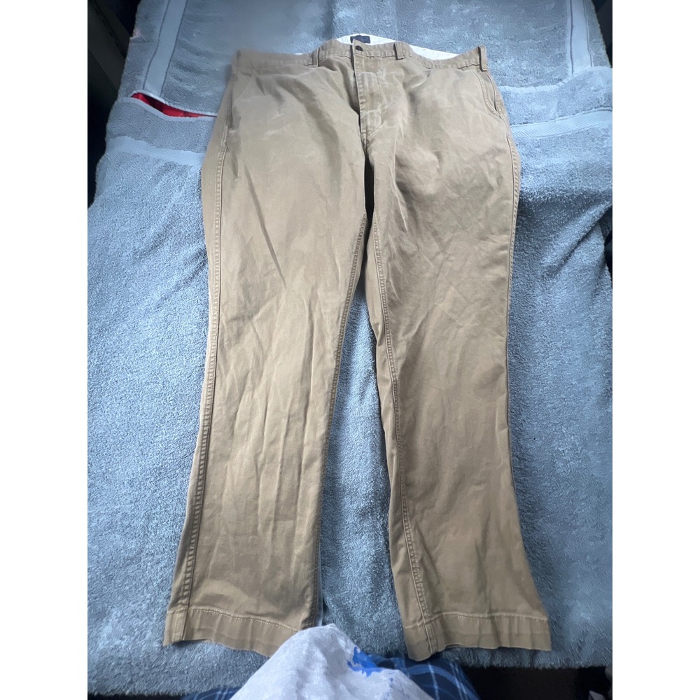 Levi‎ Strauss Co Mens Khaki Straight Leg Chinos Casual Pants Size 40x32